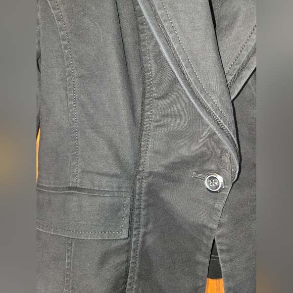 White House Black Market Single Button 3/4 Sleeve Tailored Short Blazer … - Picture 3 of 4